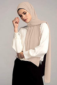 Voile Chic 8 Colors Premium Chiffon Wrap Head Scarf (Non-Slip)