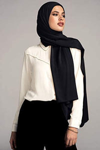 Voile Chic 8 Colors Premium Chiffon Wrap Head Scarf (Non-Slip)