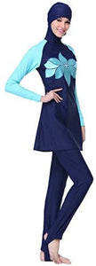 Ababalaya Women's Islamic 2/Piece Full Cover Hijab Burkini Swimsuit Swimwear - Zainab's Closet