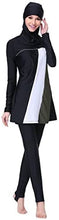 Load image into Gallery viewer, Ababalaya Women&#39;s Islamic 2/Piece Full Cover Hijab Burkini Swimsuit Swimwear - Zainab&#39;s Closet