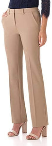Rekucci Women's Smart Stretch Desk to Dinner Straight Leg Pant w/Zipper Closure - Zainab's Closet