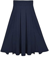 Load image into Gallery viewer, Ranphee Women&#39;s Ankle Length High Waist A-line Maxi Skirt w/ Pockets