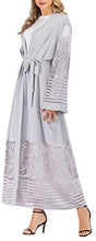 Load image into Gallery viewer, Abetteric Womens Embroidered Dubai Style Muslim Abaya Robe