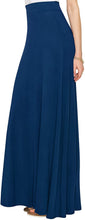 Load image into Gallery viewer, Lock and Love Women&#39;s Print/Solid High Waist Maxi Skirt-Made in U.S.A. - Zainab&#39;s Closet