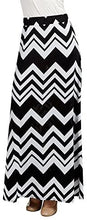 Load image into Gallery viewer, Lock and Love Women&#39;s Print/Solid High Waist Maxi Skirt-Made in U.S.A. - Zainab&#39;s Closet