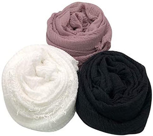 AxeSickle 3PCs Scarf Shawl Wrap Hijab - Zainab's Closet