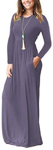 VIISHOW Casual Maxi Dress with Pockets - Zainab's Closet