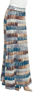 Lock and Love Women's Print/Solid High Waist Maxi Skirt-Made in U.S.A. - Zainab's Closet