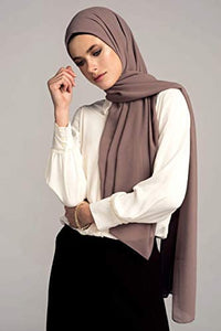 Voile Chic 8 Colors Premium Chiffon Wrap Head Scarf (Non-Slip)