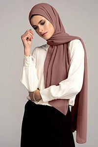 Voile Chic 8 Colors Premium Chiffon Wrap Head Scarf (Non-Slip)