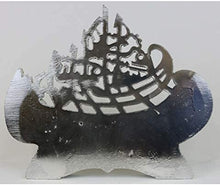Load image into Gallery viewer, Modefa Islamic Turkish Table Decor Showpiece Gift Sculpture Figure Arabic Bismillah &amp; Ayatul Kursi Boat (Gold, 8.7 x 10in)