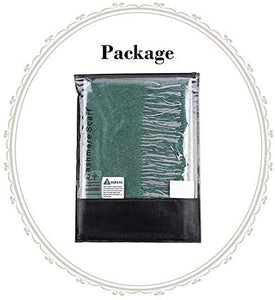 FORTREE Large Soft 2 Tone Cashmere Feel Lightweight Shawls Wrap Scarf - Zainab's Closet