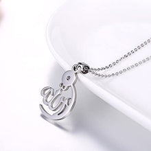 Load image into Gallery viewer, PROSTEEL Stainless Steel Allah Necklace, Muslim Islamic Jewelry,Crescent Moon,Eid Gift,Arabic Necklace,Gold/Silver Tone, Come Gift Box