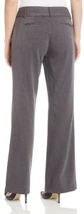 Rafaella Women's Curvy Fit Gabardine Boot Leg Trousers - Zainab's Closet