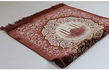 Load image into Gallery viewer, Modefa Turkish Velvet Prayer Rug Adult Janamaz Namaz Seccade Prayer Mat Carpet Floral Mosque (Pink)