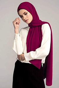 Voile Chic 8 Colors Premium Chiffon Wrap Head Scarf (Non-Slip)