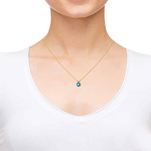 NanoStyle Jewelry Yellow Gold Plated Arabic Necklace Islamic Ayatul Kursi Inscribed in 24kt Gold on Crystal, 18" Chain
