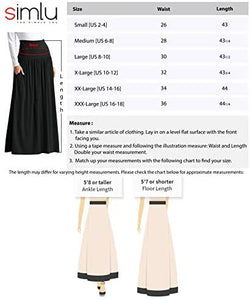 Regular & Plus Size Maxi Skirts with Pockets