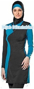 KXCFCYS Modest Islamic Swimsuit Hijab Full Coverage Swimwear - Zainab's Closet