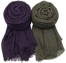 Load image into Gallery viewer, MANSHU 3 PCS Soft Large Scarf Shawl Wrap Hijab - Zainab&#39;s Closet