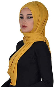 Instant Cotton Jersey Shawl Head Wrap Scarf - Zainab's Closet