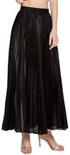 Load image into Gallery viewer, CHARTOU Women&#39;s Premium Metallic Shimmer Accordion Pleated Long Maxi Skirt