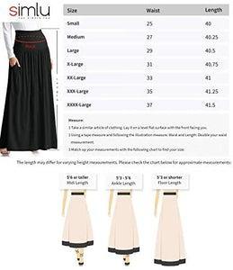 Regular & Plus Size Maxi Skirts with Pockets