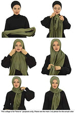 Load image into Gallery viewer, Instant Cotton Jersey Shawl Head Wrap Scarf - Zainab&#39;s Closet
