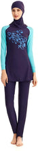 Load image into Gallery viewer, KXCFCYS Full Coverage Modest Islamic Hijab Swimwear Swimsuit - Zainab&#39;s Closet