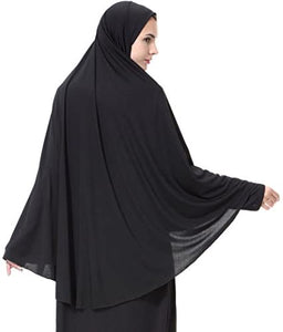 Ababalaya Elegant Modest Islamic Soft Lightweight Jersey Hijab - Zainab's Closet