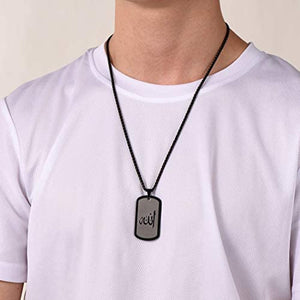 PROSTEEL Stainless Steel Allah Necklace, Muslim Islamic Jewelry,Crescent Moon,Eid Gift,Arabic Necklace,Gold/Silver Tone, Come Gift Box