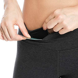 Houmous S-XXL Petite/Regular/Tall Length, Women's Yoga Bootleg Pants Inner Hidden Pocket Workout Pants - Zainab's Closet