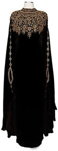 Athena Long Sleeve Chiffon Maxi Formal Gown Kaftan - Zainab's Closet