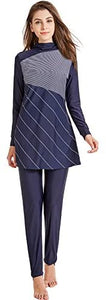Ababalaya Women's Islamic 2/Piece Full Cover Hijab Burkini Swimsuit Swimwear - Zainab's Closet