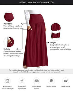 Regular & Plus Size Maxi Skirts with Pockets