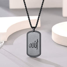 Load image into Gallery viewer, PROSTEEL Stainless Steel Allah Necklace, Muslim Islamic Jewelry,Crescent Moon,Eid Gift,Arabic Necklace,Gold/Silver Tone, Come Gift Box