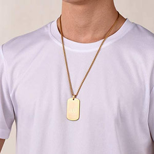 PROSTEEL Stainless Steel Allah Necklace, Muslim Islamic Jewelry,Crescent Moon,Eid Gift,Arabic Necklace,Gold/Silver Tone, Come Gift Box