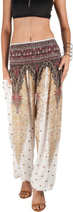 Joob Joob Women's Comfy Bohemian Tapered Elephant Loose Yoga Travel Pajama Lounge Pants - Zainab's Closet