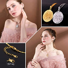Load image into Gallery viewer, U7 Unisex Platinum / 18K Gold Plated Allah Pendant with 22 inch Link Chain Necklace