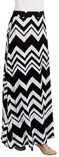 Load image into Gallery viewer, Lock and Love Women&#39;s Print/Solid High Waist Maxi Skirt-Made in U.S.A. - Zainab&#39;s Closet