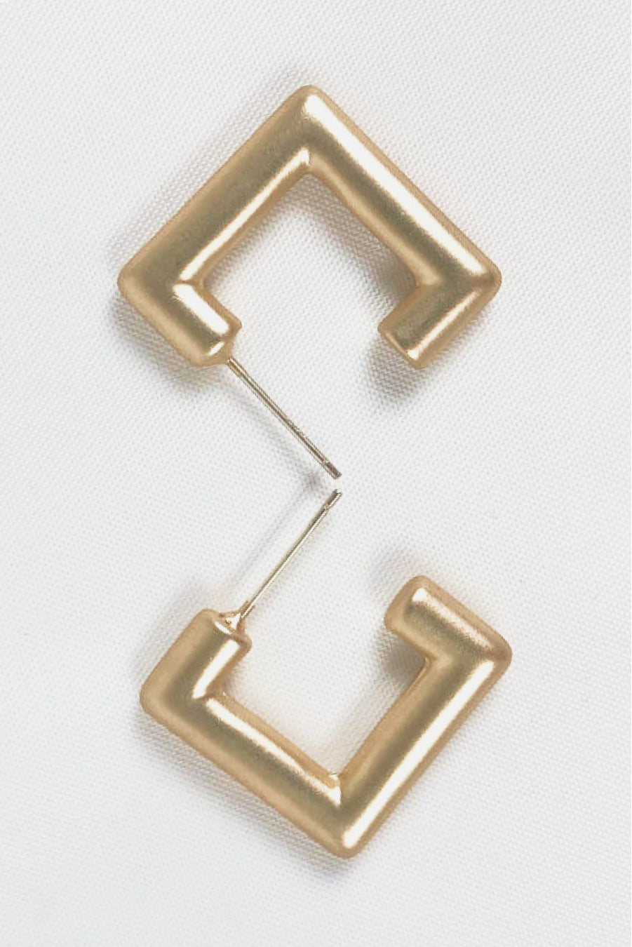 Geometric Thick Rectangle Earrings
