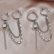 Load image into Gallery viewer, Double Piercing Chain Earring