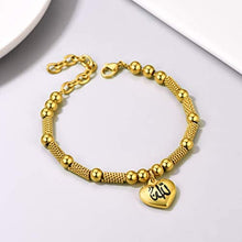 Load image into Gallery viewer, PROSTEEL Childrens&#39; Allah Bracelet, Islamic Jewelry Stainless Steel Beaded Chain Bracelet, fits Wrist from 5.9&#39;&#39; to 7.9&#39;&#39;