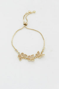 Butterfly Gold Plated Bracelet