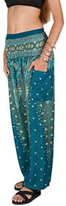 Joob Joob Women's Comfy Bohemian Tapered Elephant Loose Yoga Travel Pajama Lounge Pants - Zainab's Closet