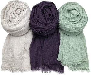 AxeSickle 3PCs Scarf Shawl Wrap Hijab - Zainab's Closet