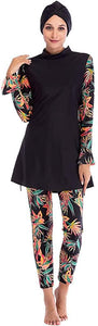 Ababalaya Women's Islamic 2/Piece Full Cover Hijab Burkini Swimsuit Swimwear - Zainab's Closet