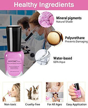 Load image into Gallery viewer, BONTIME Non-Toxic Nail Polish - Easy Peel Off &amp; Quick Dry, Organic Water Based Nail Polish Set for Women,Teens,Kids(6 Colors,0.27 fl oz) - Zainab&#39;s Closet