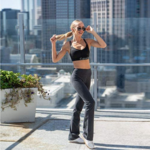 Houmous S-XXL Petite/Regular/Tall Length, Women's Yoga Bootleg Pants Inner Hidden Pocket Workout Pants - Zainab's Closet