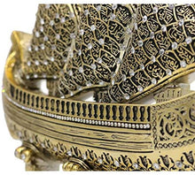 Load image into Gallery viewer, Modefa Islamic Turkish Table Decor Showpiece Gift Sculpture Figure Arabic 99 Names of Allah Sailboat (Silver)